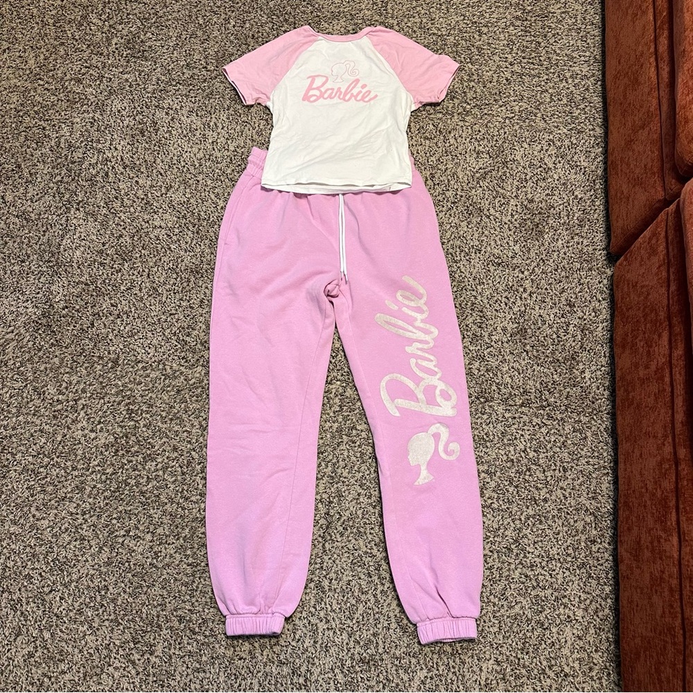 Barbie Pink and White Matching Set